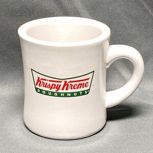 Vintage Krispy Kreme Doughnuts Restaurant White Ceramic Coffee Mug 9oz